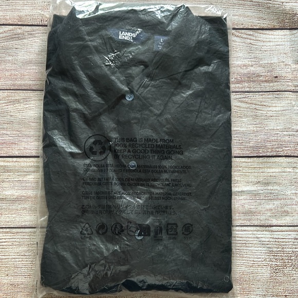 Lands’ End Knit Eyelet Tunic Button Down Top - Picture 13 of 13